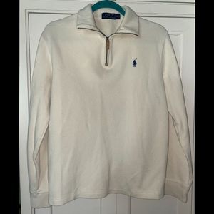 Cream/off-white collared Polo pullover